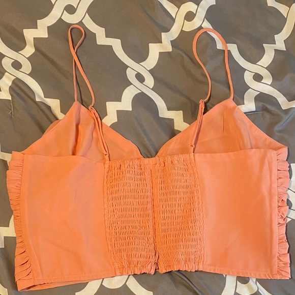 Abercrombie & Fitch Peach Ruched Camisole - Picture 3 of 3